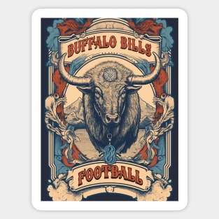 Old western Buffralo Bills Poster Sticker